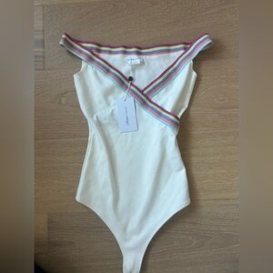 Lovers + Friends White Bodysuit